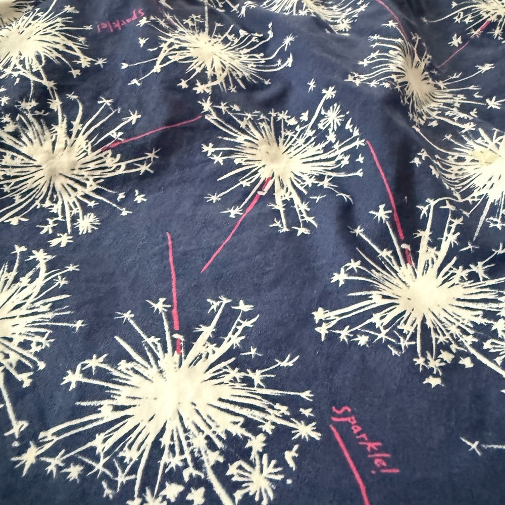 Lilly Pulitzer Fireworks Libby Dress Bright Navy Sparkle Glow Women’s Size M - Picture 10 of 15